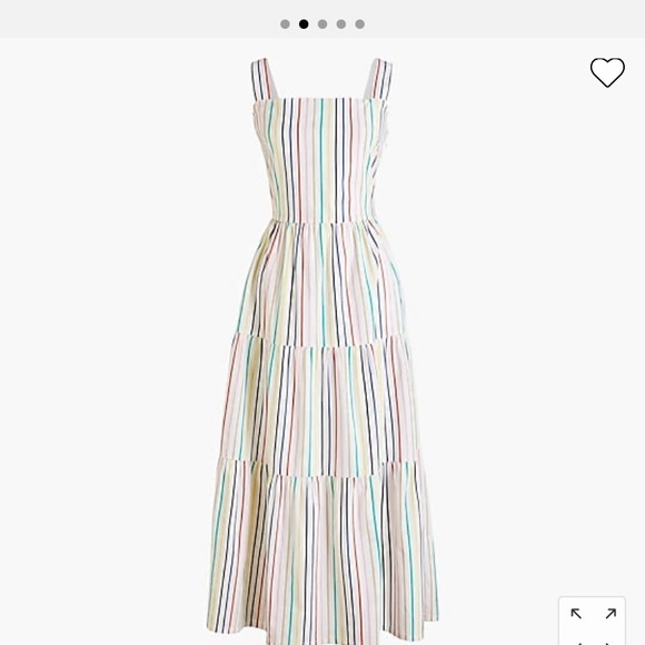 J. Crew Factory Dresses & Skirts - NWT.  J crew Factory | striped poplin maxi dress, Sz 8